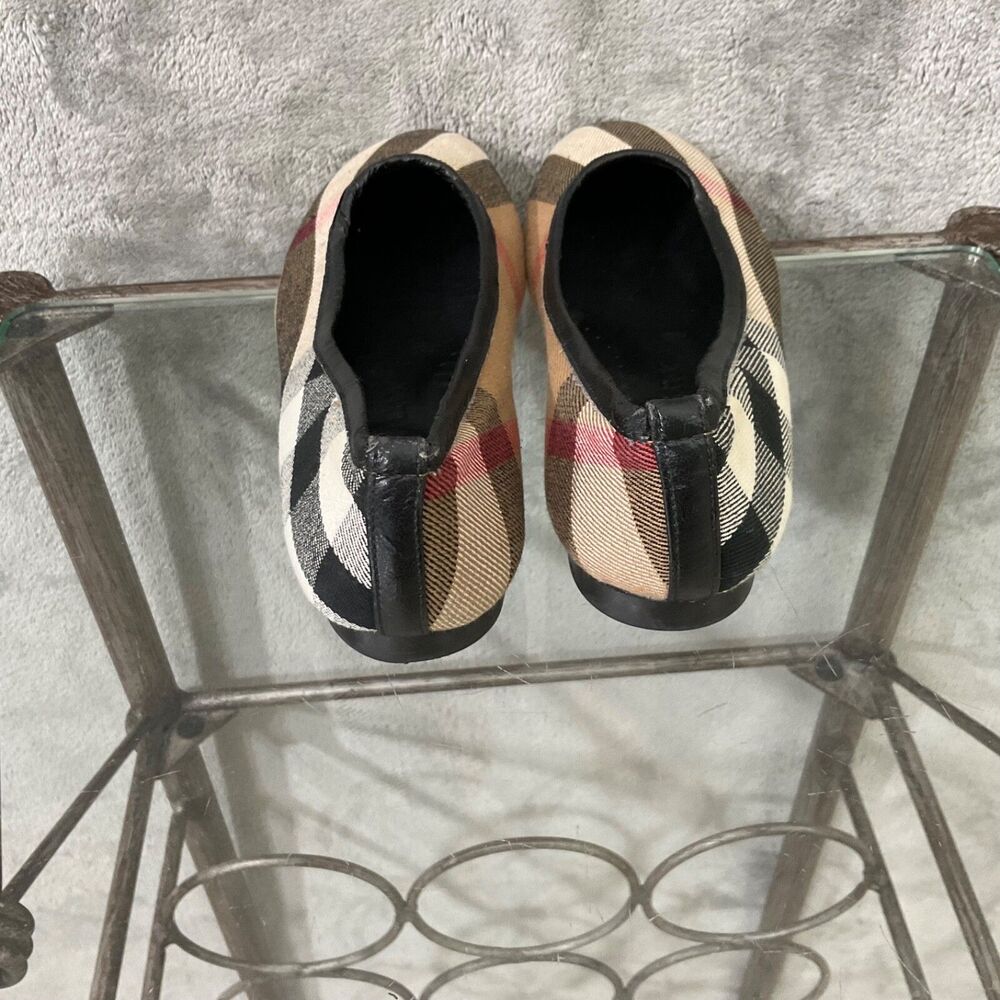 Burberry Kids Checkered Dress Shoes in Brown and Black - Picture 6 of 11